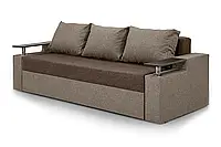 Диван прямий Міленіум (стандарт) рогожка коричневий з бежевим