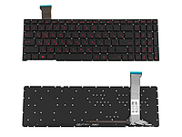 Клавиатура для ноутбука Asus GL552, GL552V, GL552J, GL752 черная c подсветкой новая