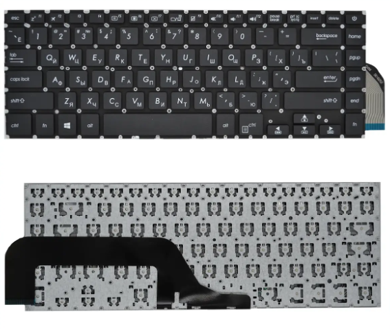 Клавіатура для ноутбука Asus X505 F505 без кадру RU чорна нова