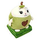 Плед-подушка іграшка 3в1 Авокадо 35 см, фото 2