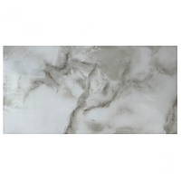Самоклеющаяся виниловая плитка для стен под мрамор 60х30см, ПВХ плитка для кухни и ванной, Серый глянец