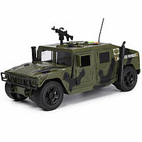 Детская Военная Машинка Бронеавтомобиль Хаммер Hummer со Звуком и Светом 1:16