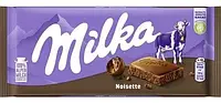 Шоколад молочный с ореховым кремом Milka Noisette, 100г