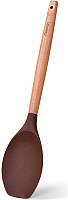 Ложка сервировочная (поварская) Fissman Chef's Tools 31.5см силикон, шоколадный TRNK