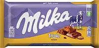 Шоколад молочний із потрійною карамеллю Milka Triple Caramel, 100 г