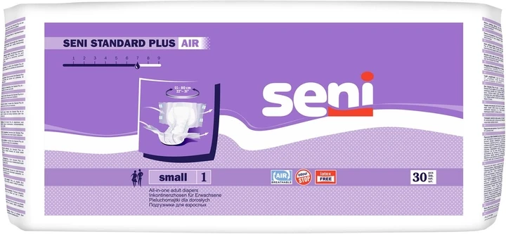Підгузки для дорослих Seni Standard Plus Air small 30 шт. (5900516693633)