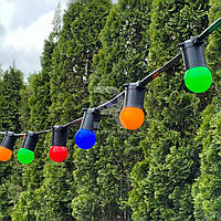 Вулична Ретро Гірлянда Франклін 60 метрів на 240 різнобарвних LED-лампочок по 1.2 Вт