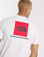 Оригинал | Футболка The North Face Red Box Logo в белом цвете