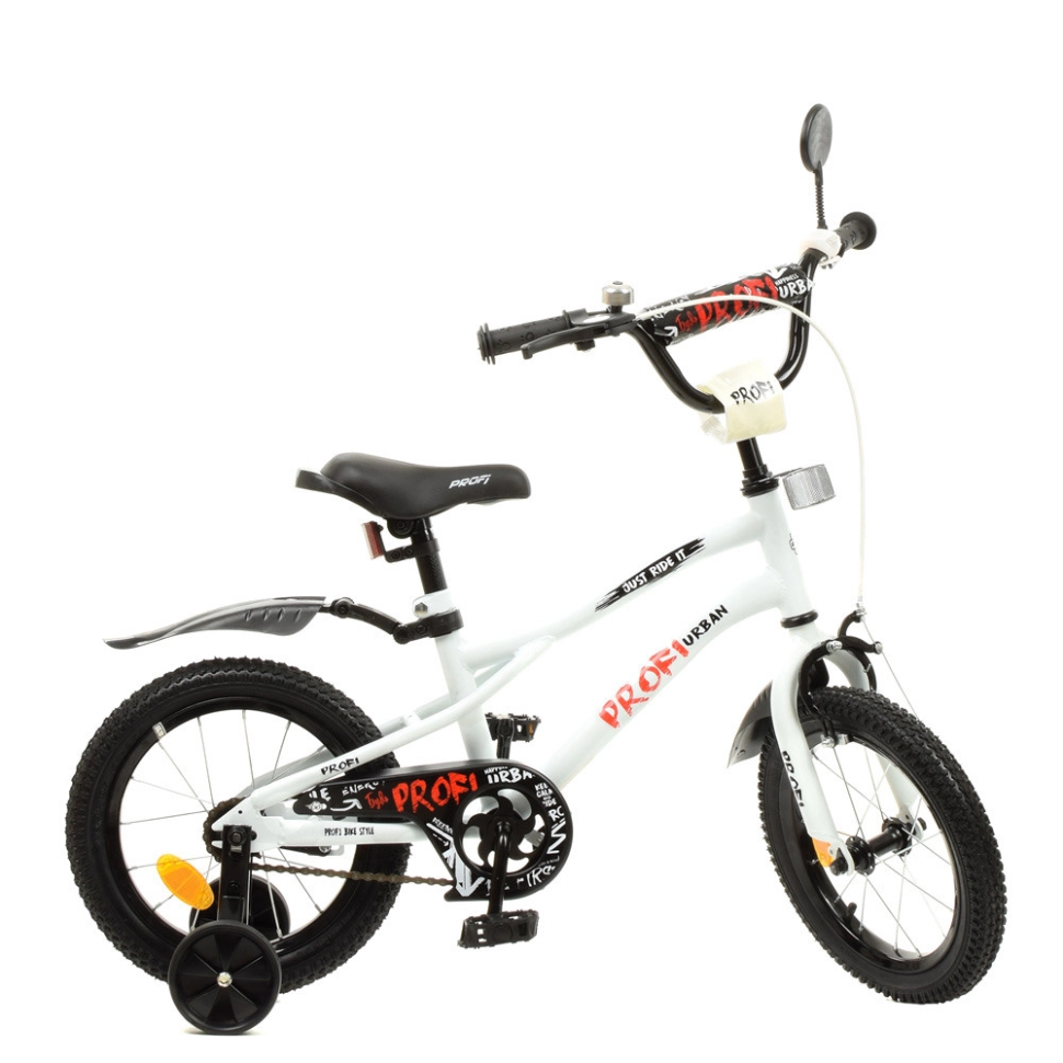 Велосипед дитячий PROF1 Y14251 14 дюймів, білий Denwer P