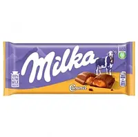 Шоколад молочный с карамелью Milka Caramel, 100г