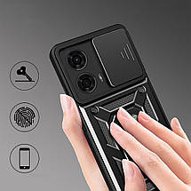 PC + TPU чохол Camshield Armor для Motorola G24 / сріблястий, фото 3
