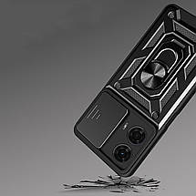PC + TPU чохол Camshield Armor для Motorola G24 / сріблястий, фото 5