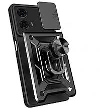 PC + TPU чохол Camshield Armor для Motorola G24 / сріблястий, фото 6