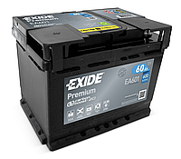 Автомобильный аккумулятор Exide Premium 6СТ 60Ah 600а "+" слева (д240*ш175*в190) EA601