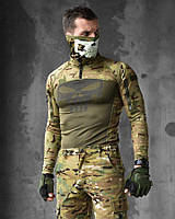 Тактический армейский убакс мультикам каратель coolpass, Камуфляжная рубашка мультикам для военнослужащих ЗСУ