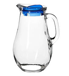 Глек скляний із синьою кришкою Bistro 1850 мл арт. 80119