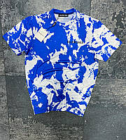 Синя чоловіча футболка з принтом TOPlife