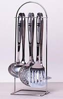 Набор кухонных аксессуаров Kamille Crystal на металлической подставке (7 предметов) SND