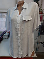 Блуза жіноча марлівка "Кишенька/короткий рукав "