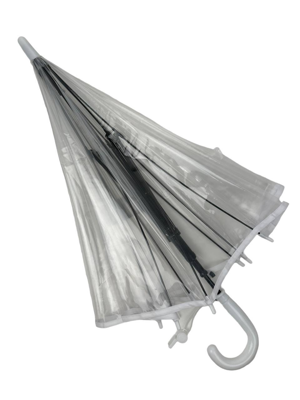 Детский зонт-трость прозрачный от Fiaba с белой ручкой К0312-1 KN, код: 8198892 - фото 1 - id-p2205073291