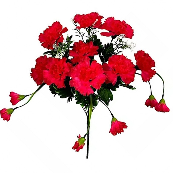 Штучні квіти букет гвоздики, 50 см (20 шт. в уп), фото 1