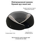 Подушка ортопедична для подорожей Royal Rest Memory Foam Чорна 28х25х13 см Дорожня подушка для сну, фото 4