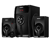 Колонки Sven MS-307(black),2.1, 20W Woofer, 2x10W,Bluetooth,LED,FM,SD,пульт ДУ