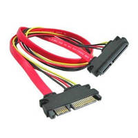 Кабель SATA 7+15pin (M) to SATA 7+15pin (F)