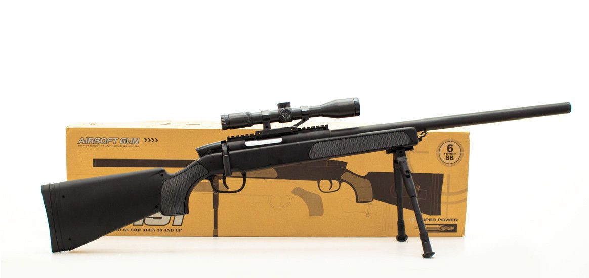 Дитячий автомат ZM51, снайперська гвинтівка Airsoft Gun з кульками та прицілом.