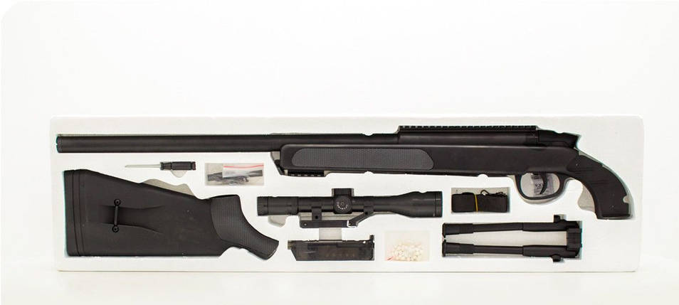 Іграшкова зброя ZM51. Дитяча снайперська гвинтівка ZM51, Airsoft Gun. Кульки в комплекті, з прицілом., фото 3