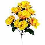 Штучні квіти букет троянди, 42 см (20 шт. в уп), фото 2