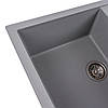 Гранитная мойка для кухни Platinum 7950 Selena матовая Серый металлик, фото 2