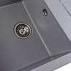 Гранитная мойка для кухни Platinum 7950 Selena матовая Серый металлик, фото 3