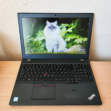 Ноутбук Lenovo ThinkPad T560 15.6" i5-6300U / 8GB DDR3 / 500GB HDD / WebCam / HDMI / 2 батареї