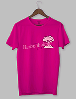 Футболка з прикольним дизайном Barbie «i survived Barbenheimer 2023» Рожевий, L