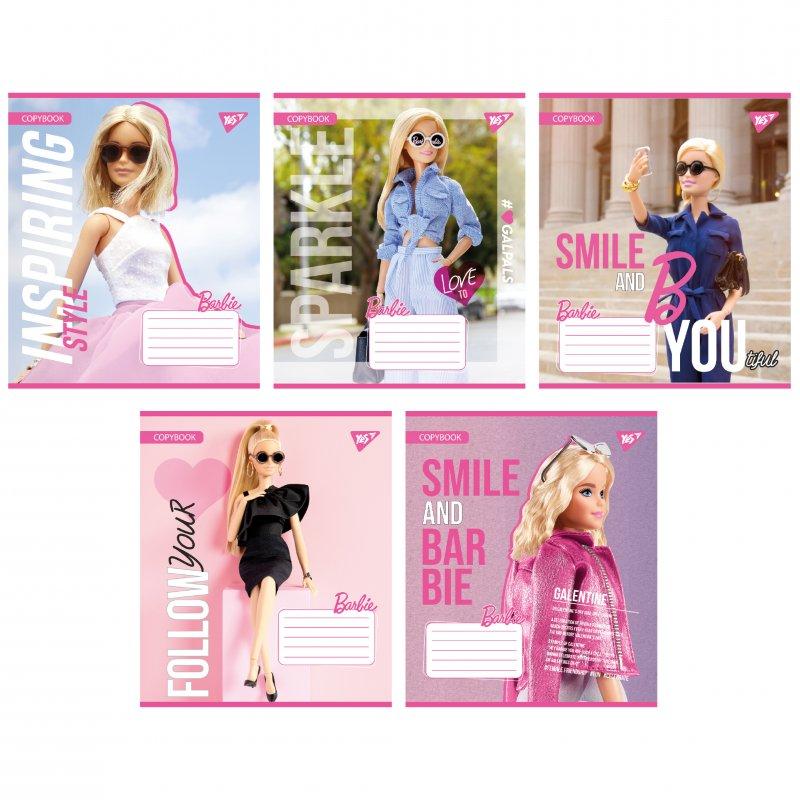 Зошит шкільний Yes Barbie 12 листів клітинка 767192