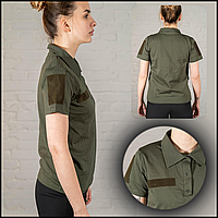 Футболка для військових поло олива, жіночі футболки тактичні однотонні, для військовослужбовців