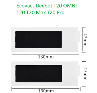 Фільтр для робота-пилососа Ecovacs Deebot Ozmo T20 T20 Omni T20 Max T20 Pro  2шт