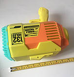 Пістолет мильних бульбашок Electric Bubble machine жовтий з жовтим 132 отвори, фото 6