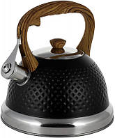 Чайник Kamille Whistling Kettle Black 2.7л з нержавіючої сталі зі свистком SND