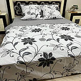 Якісна постільна білизна євро розміру "Бязь Gold" Розмір 200*215, фото 7