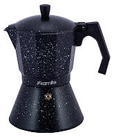 Кофеварка гейзерная Kamille Andel Black 600мл на 12 чашек SND