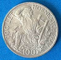 Монета Чехословаччини 100 крон 1949 р.