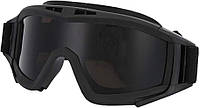 Защитные тактические очки-маска Daisy со сменным стеклом и чехлом черный SND