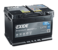 Автомобильный аккумулятор Exide Premium 6СТ 77Ah 760а "+" справа (д278*ш175*в175) EA770