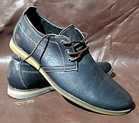 Туфли модельные мужские кожаные на шнурках р.43