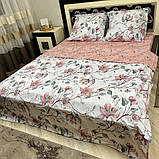 Якісна постільна білизна євро розміру "Бязь Gold"  Розмір 200*215, фото 7
