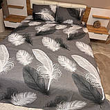 Якісна постільна білизна євро розміру "Бязь Gold" Розмір 200*215, фото 5