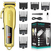 Машинка для стрижки VGR Professional Hair Clipper V-278 GOLD, машинка для стрижки волосся домашня SND