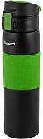 Термос-бутылка Ofenbach Elegance 480мл с силиконовой зеленой вставкой SND